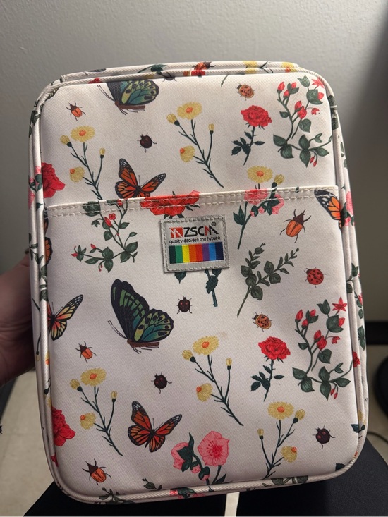 Other - ZSCN Floral & Butterfly Pen Case - White Background